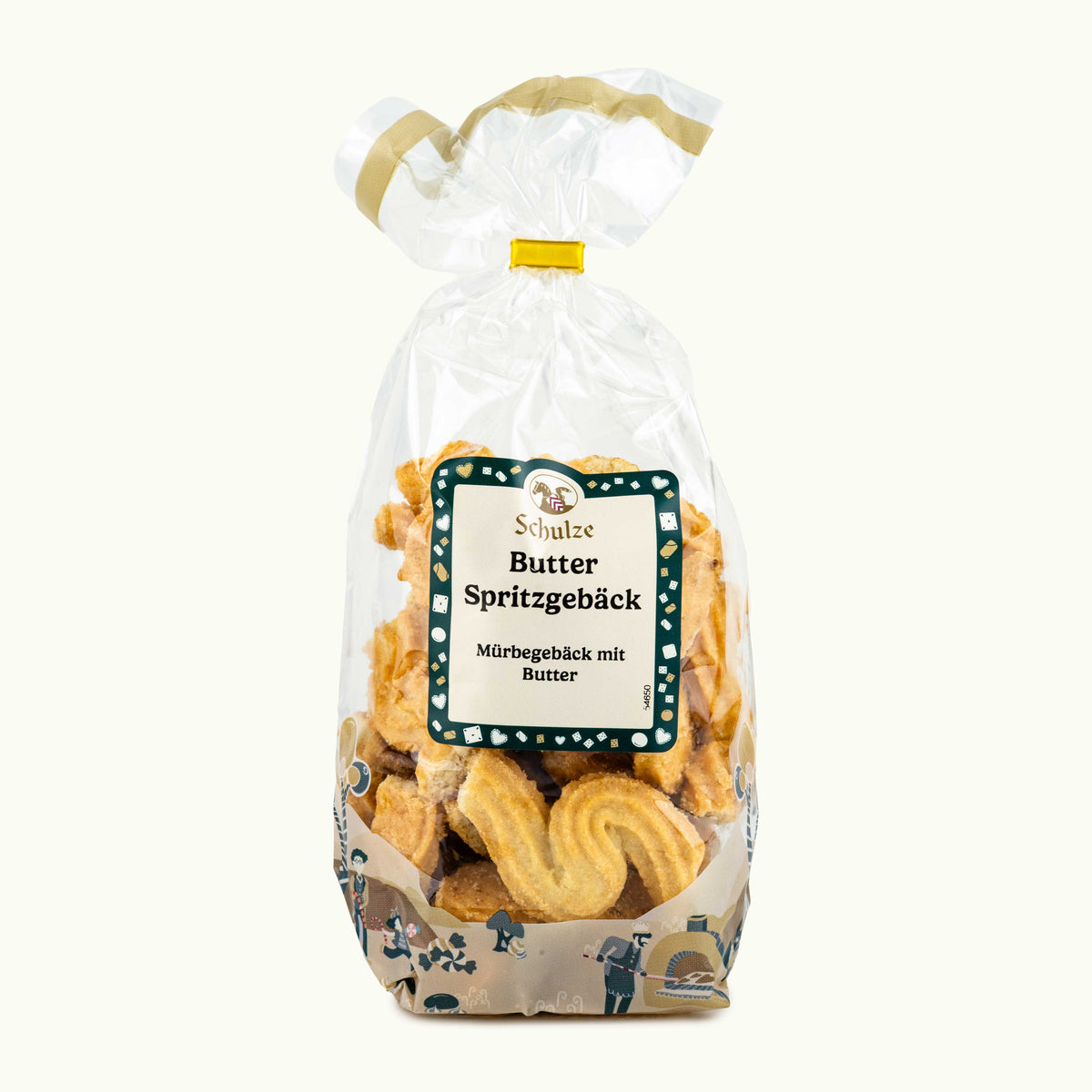 Butter-Spritzgebäck in Beutelverpackung mit Produktetikett