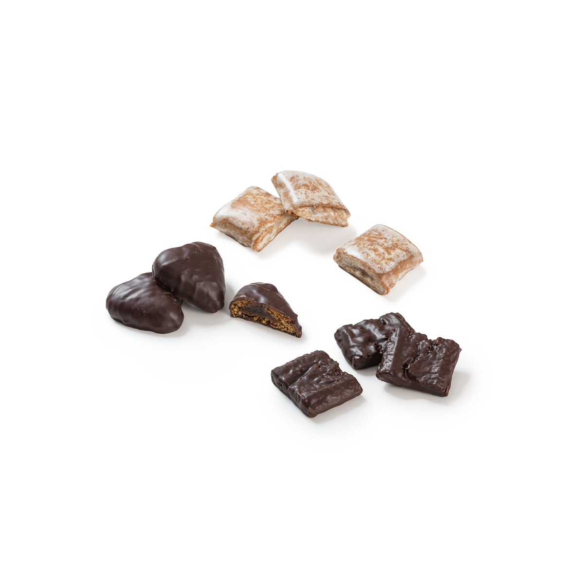 Auswahl von verschiedenen Lebkuchen und Keksen